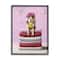 Stupell Industries Cute Baby Rabbit on Bath Towels Soap Bubbles Wall Art in Black Frame